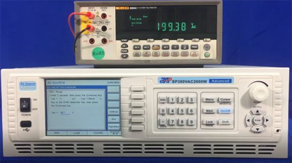 Étalonnage de la précision-Alimentation CA SP300